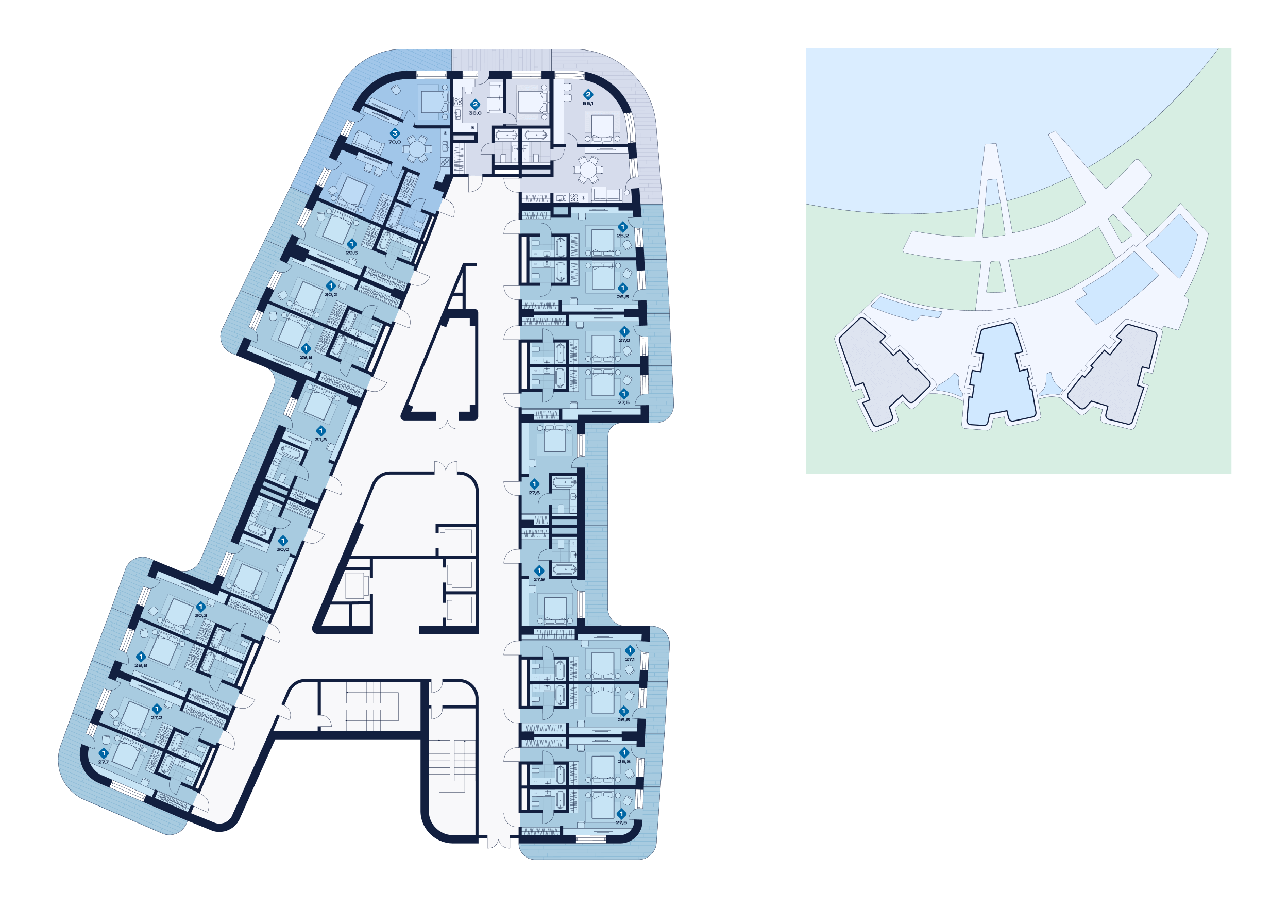 План этажа — апартаменты №220